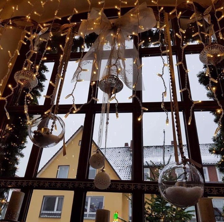 Blumendekoration im Restaurant Alte Herberge