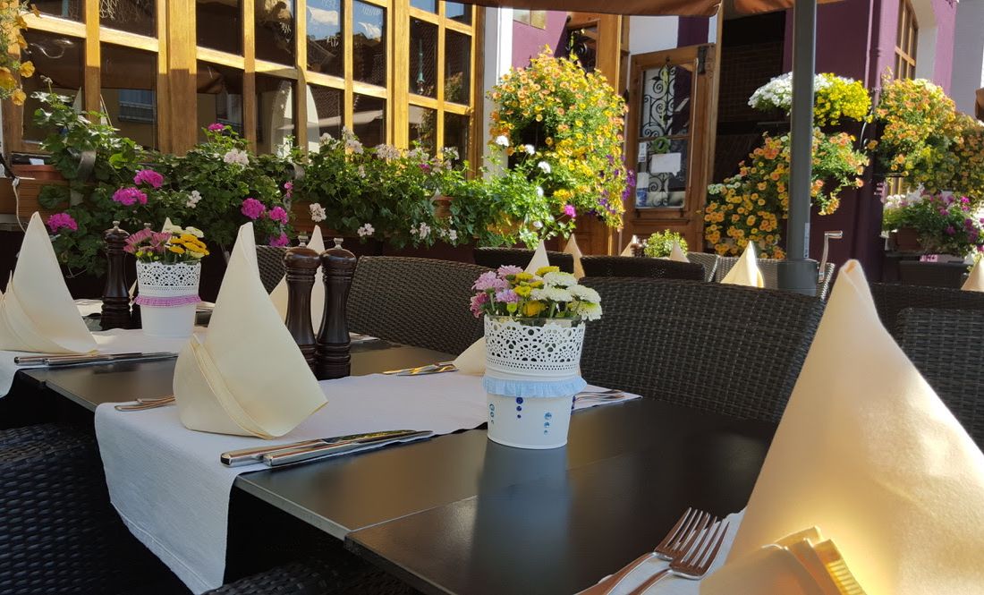 Terrasse im Sommer